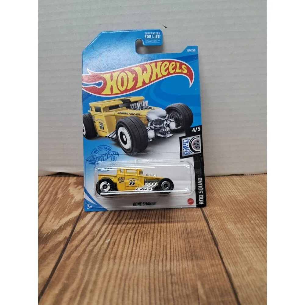 Hot Wheels Bone Shaker Rod Squad Yellow Mooneyes